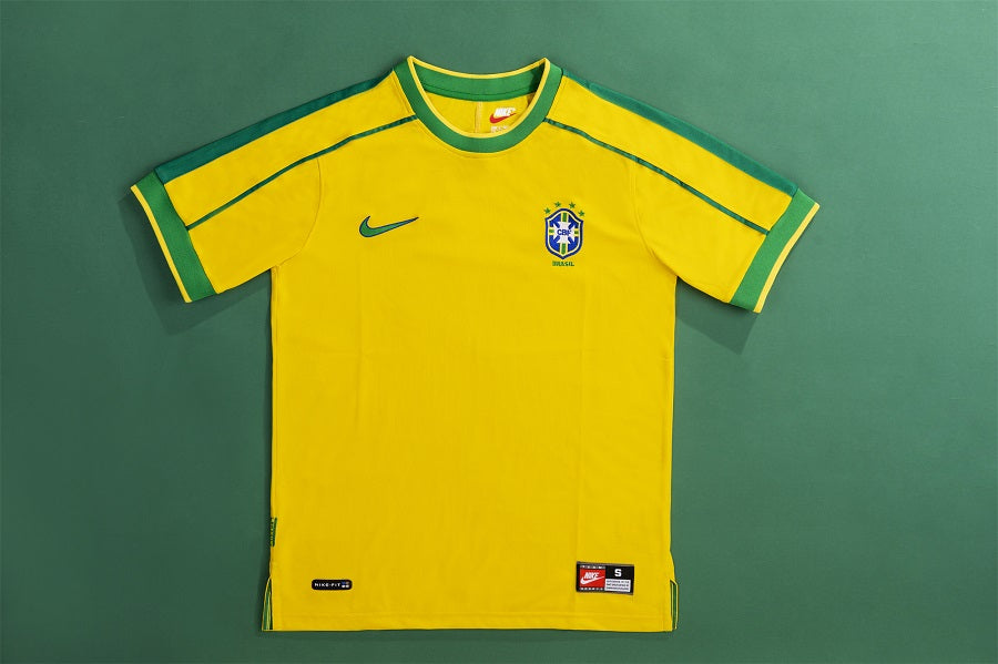 R.CARLOS #6 Retro Brazil Home Jersey World Cup 1998 Image 4
