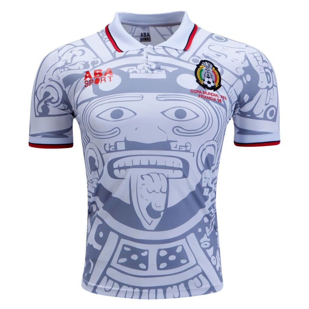 BLANCO #11 Retro Mexico Away Jersey World Cup 1998 Back