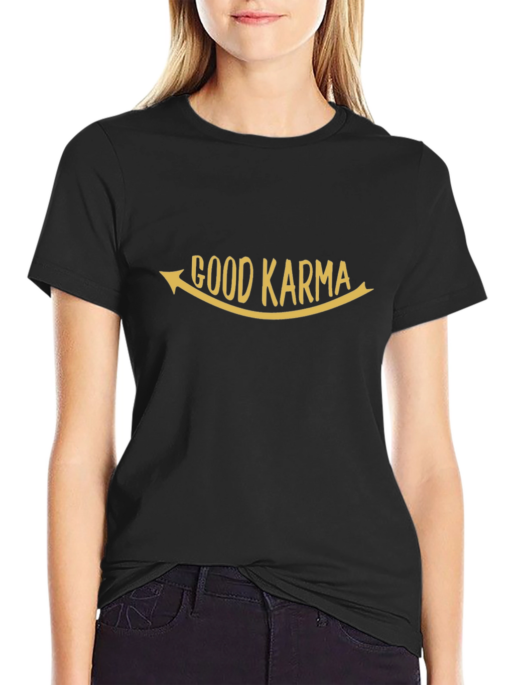 Good Karma Black Graphic T-Shirt - Unisex