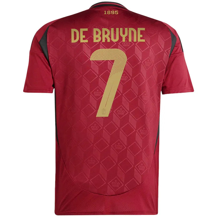 2024/25 Belgium Home Player Version Long Sleeve Jersey Detail 1