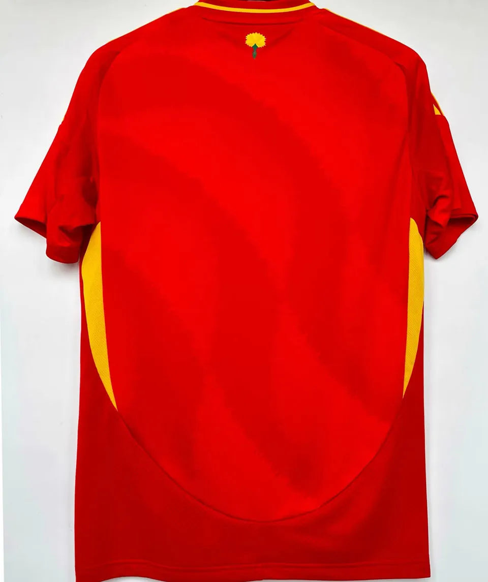 2024/25 Spain 1:1 Quality Home Red Fans Soccer Jersey Back