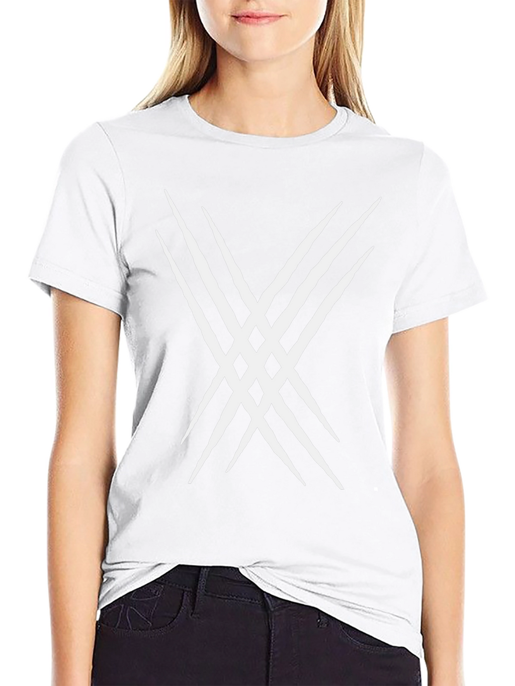 Claw Mark Graphic Tee - Black Cotton Blend