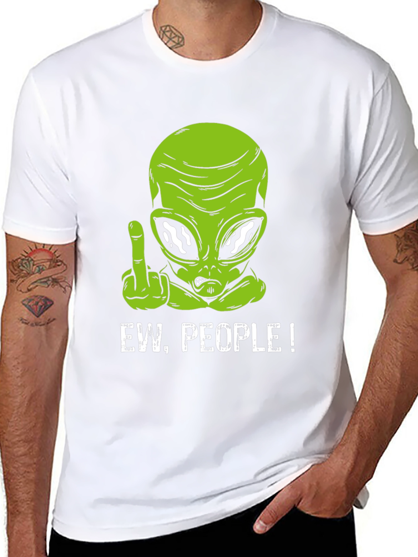 Ew People Alien T-Shirt Funny Graphic Tee