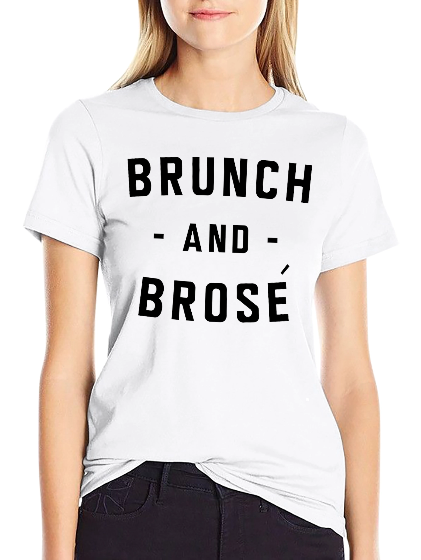 Brunch and Brosé Graphic Tee - Trendy & Comfy