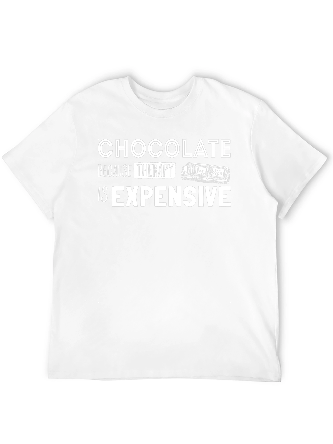 Chocolate Therapy T-Shirt - Funny Graphic Tee