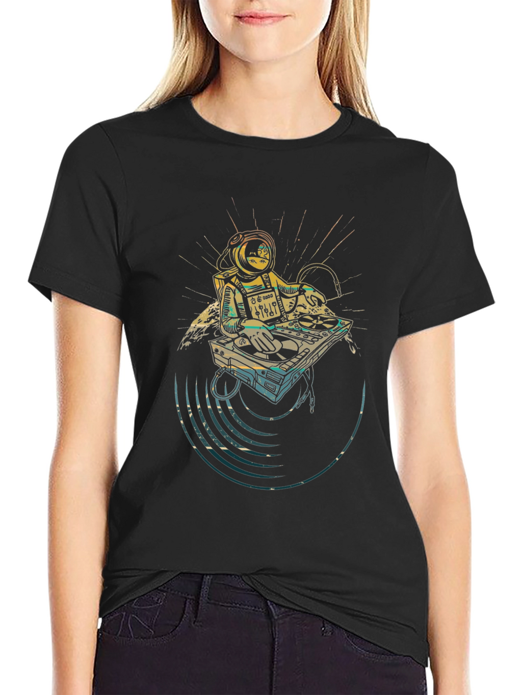 Astronaut DJ Graphic T-Shirt