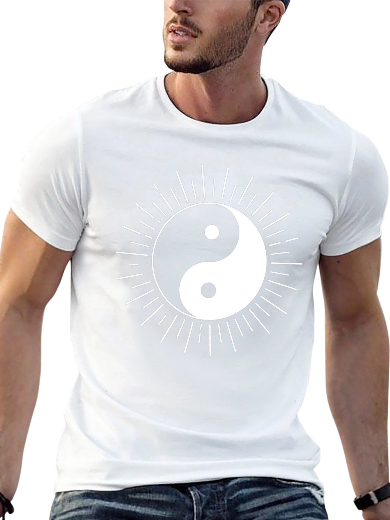 Yin Yang Graphic Tee - Balance and Style