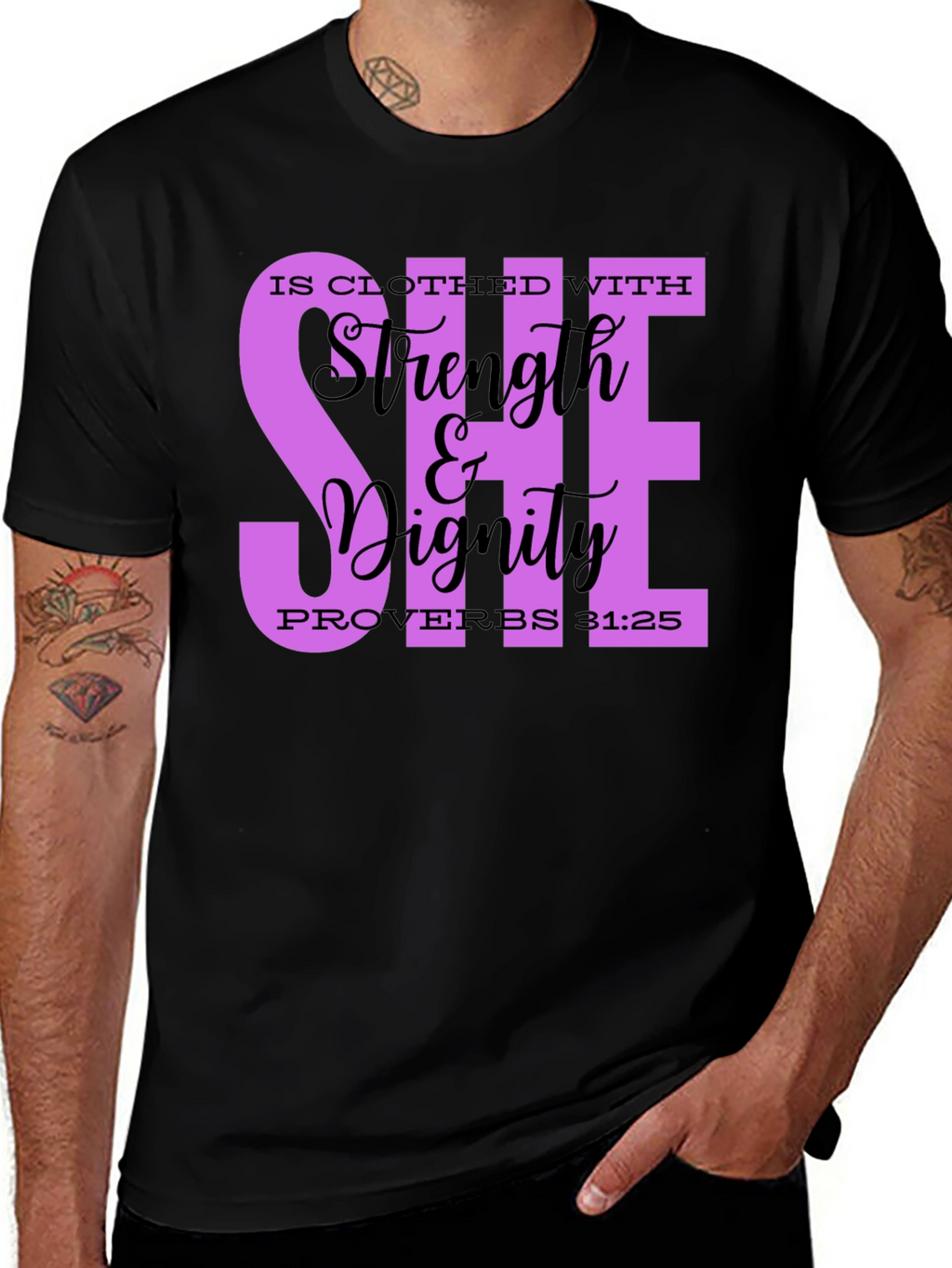 Strength & Dignity Womens Christian T-Shirt