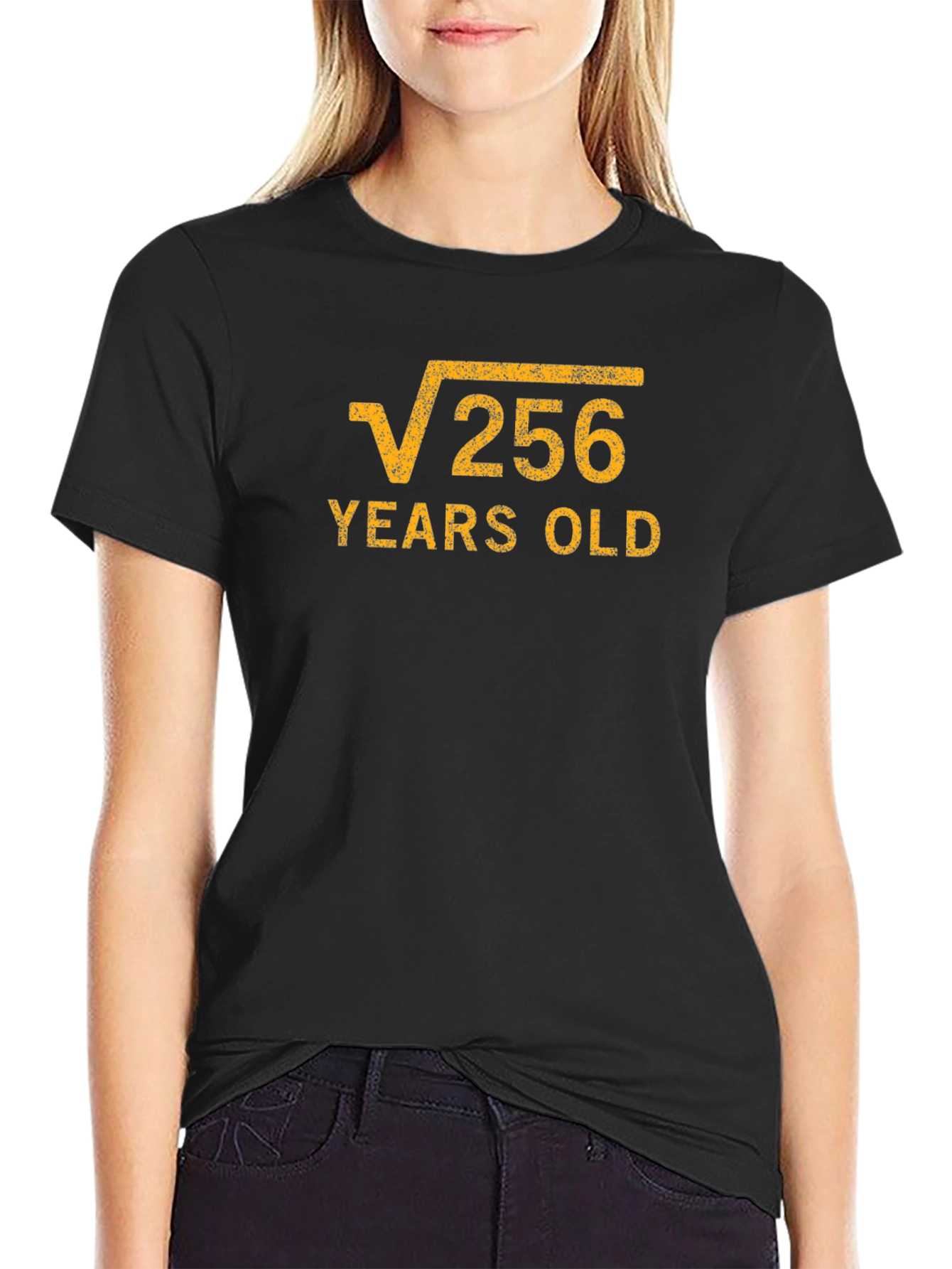 Funny Math Birthday T-Shirt - Root 256 Years Old