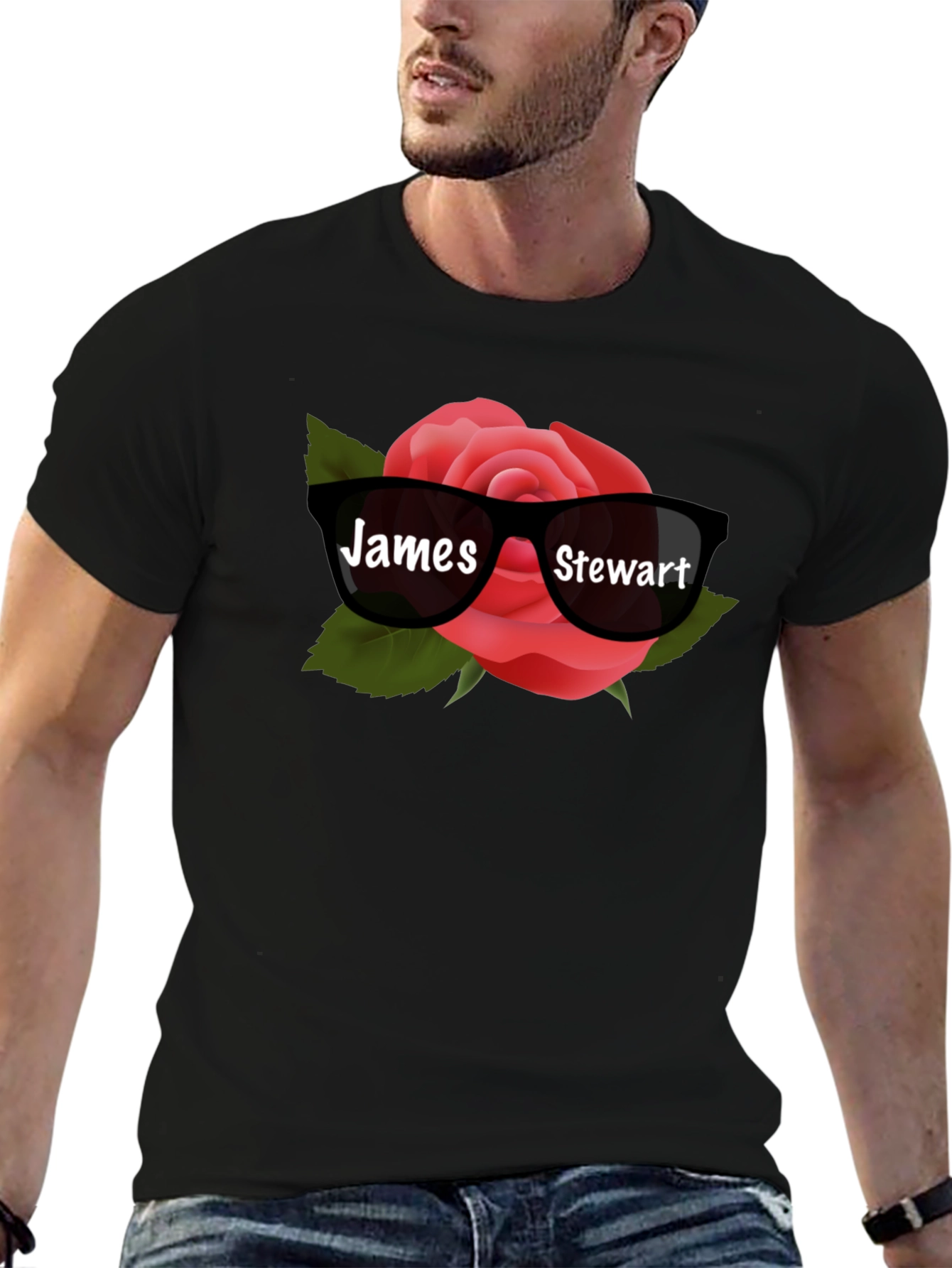 James Stewart Rose Sunglasses Graphic Tee