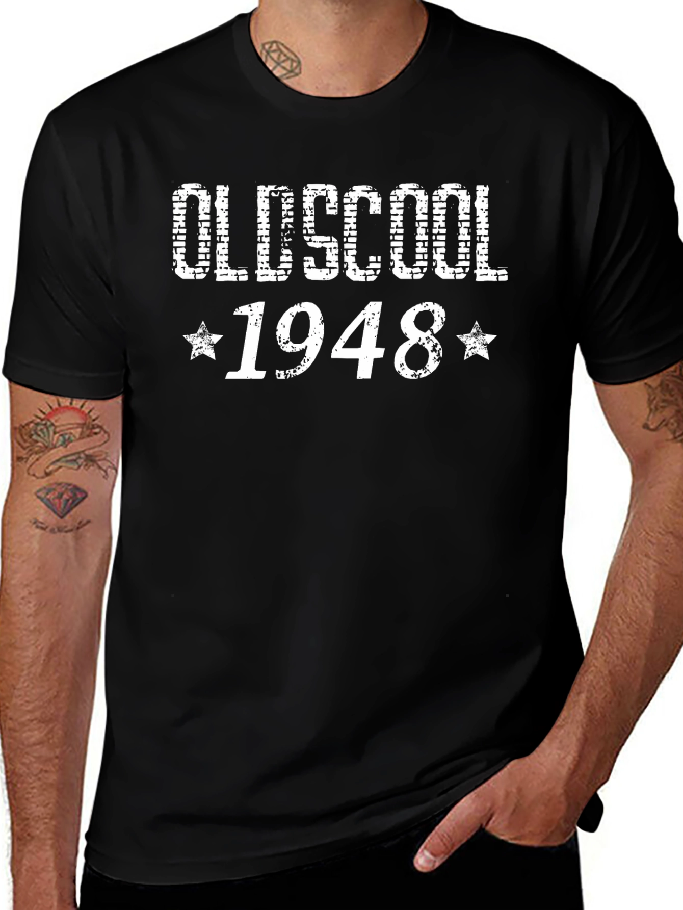 Oldschool 1948 Graphic Tee - Vintage Style