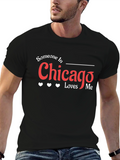 Someone in Chicago Loves Me Black T-Shirt