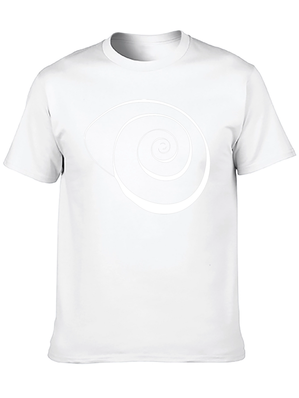 Spiral Graphic Print Black Cotton T-Shirt