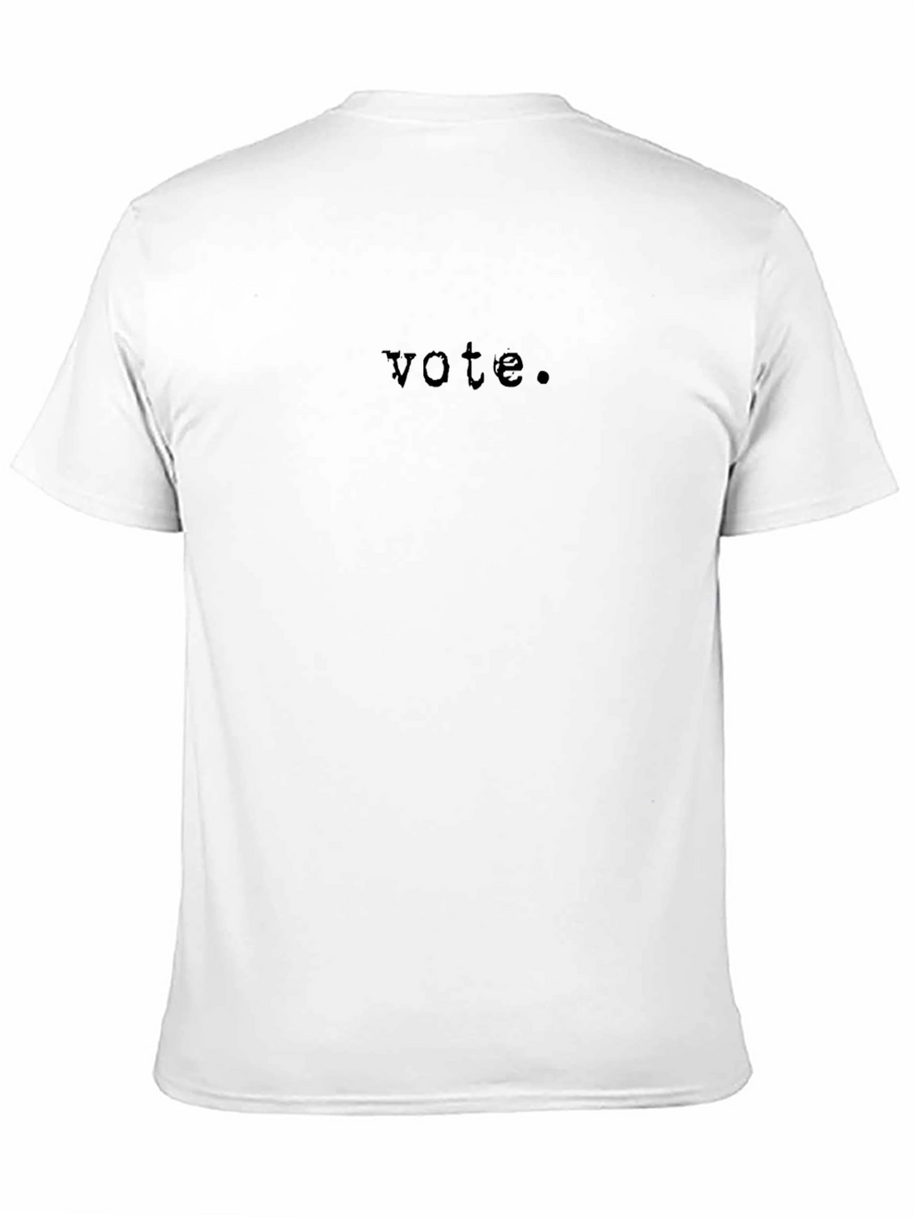 Vote. Graphic Print Crew Neck Tee - Black