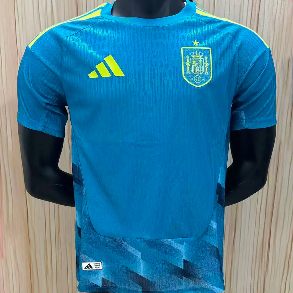 2008 Spain Away Retro Soccer Jersey Detail 2