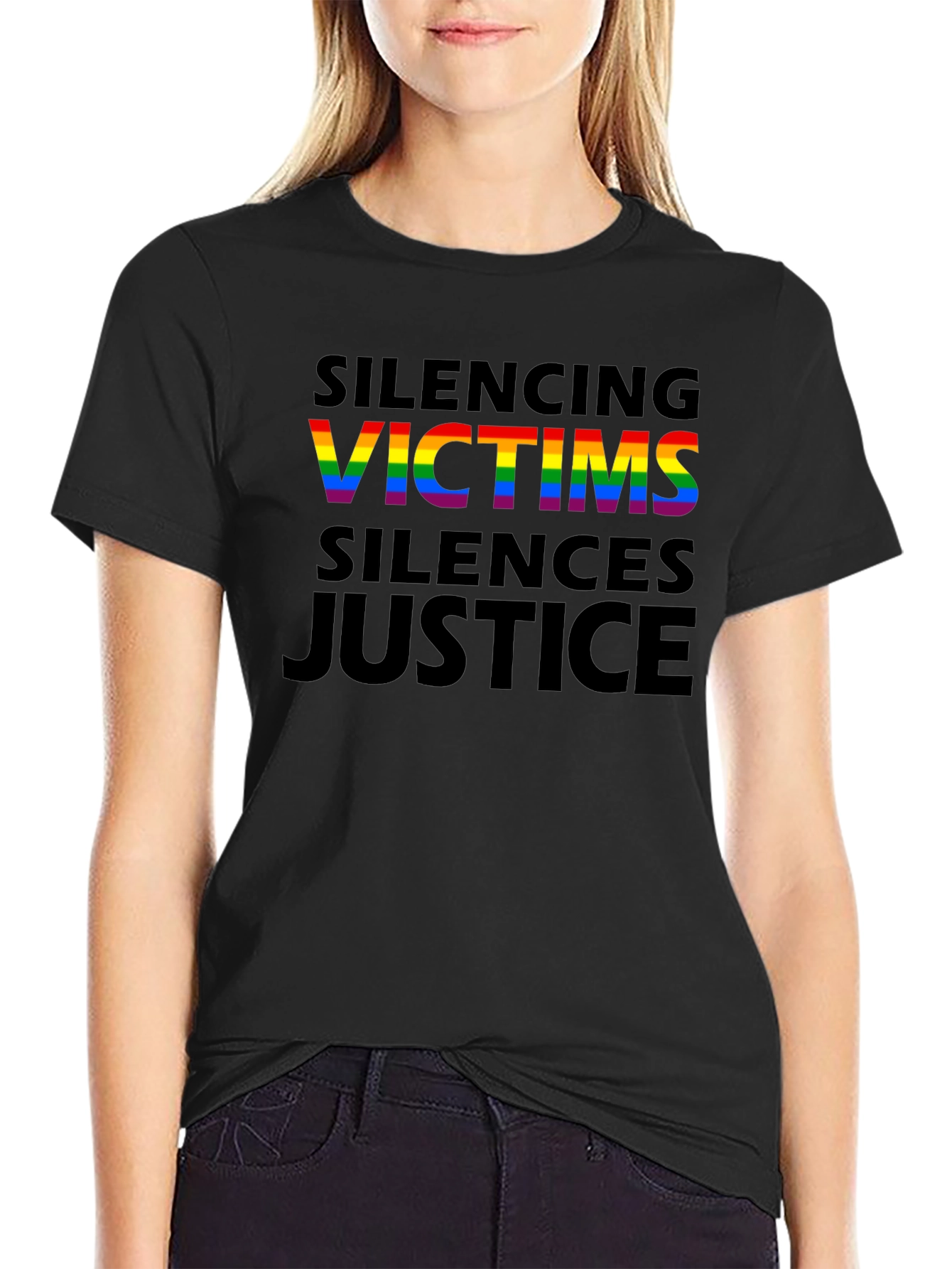 Silencing Victims Silences Justice Tee