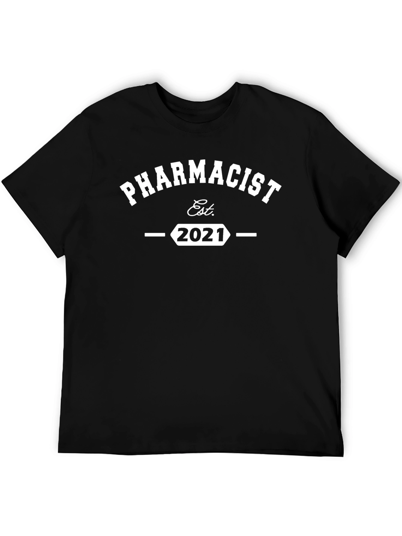Pharmacist Est. 2021 Black T-Shirt