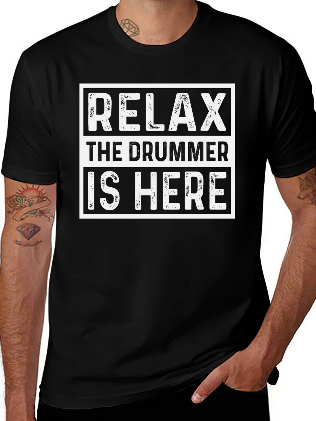 Relax The Drummer Is Here Graphic Tee