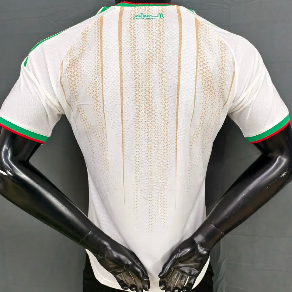 2026/27 Algeria Home White Player Version Soccer Jersey Detail 3