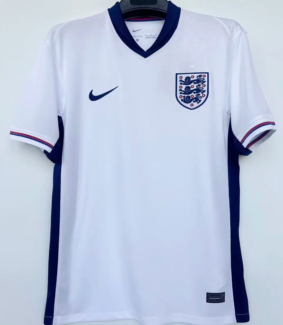 KANE #9 England 1:1 Quality Home White Fans Jersey 2024/25 ★★ Detail 1