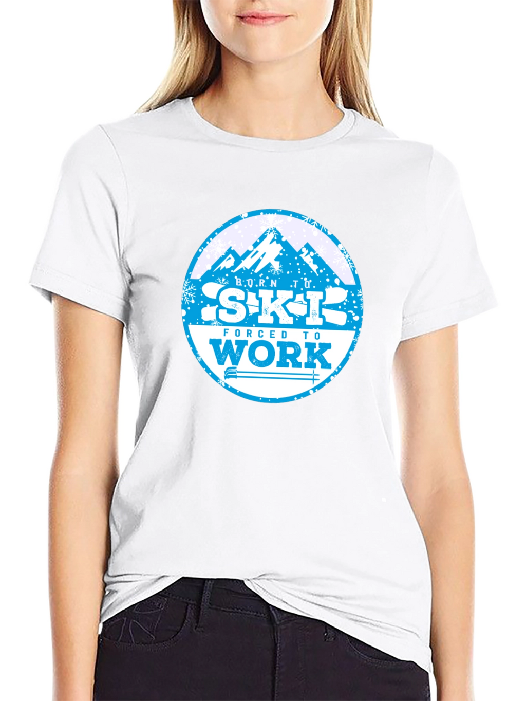 Born to Ski T-Shirt - Mountain Graphic Tee