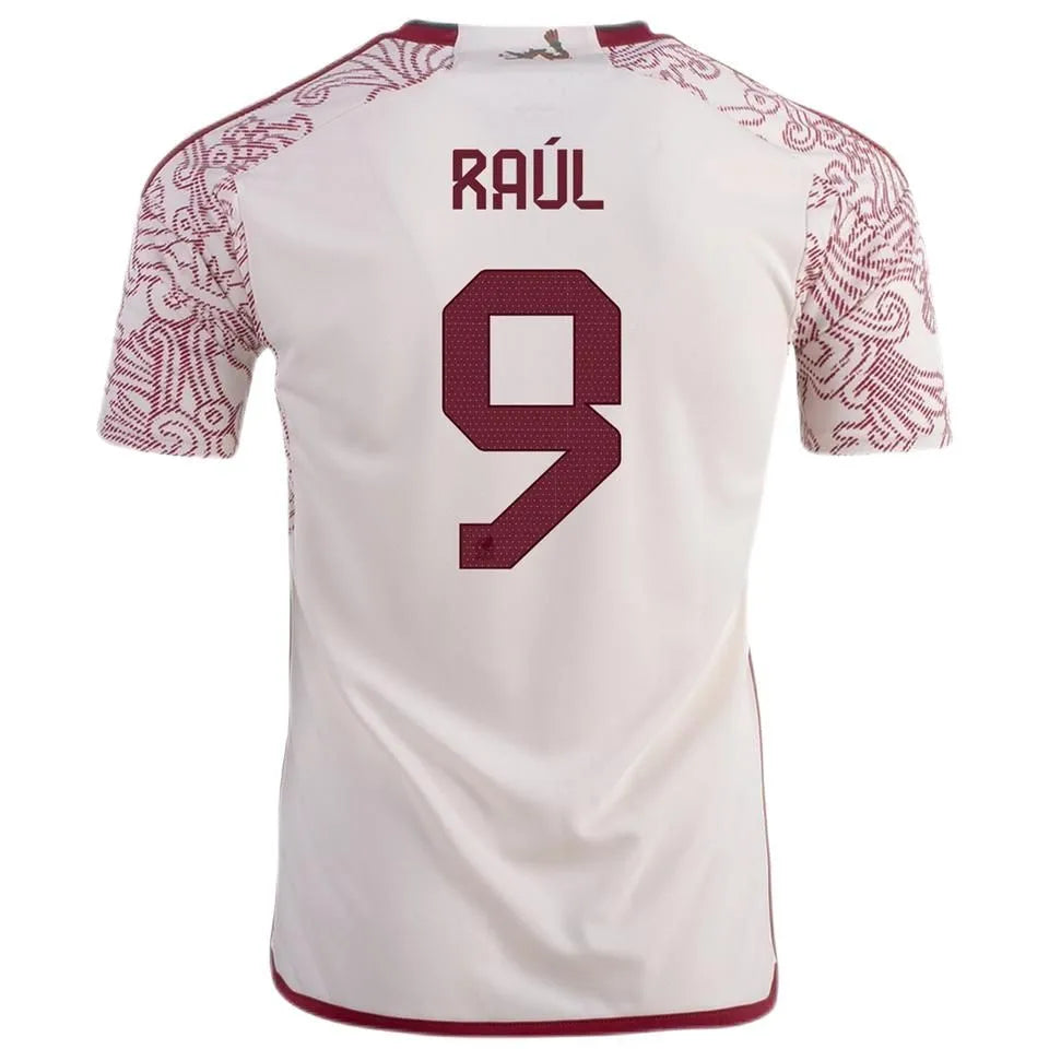 RAÚL #9 Mexico 1:1 Quality Away Fans Soccer Jersey ★★ Front