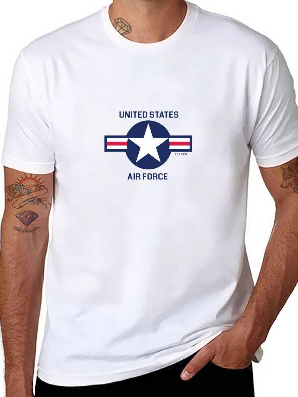 US Air Force Logo Black T-Shirt