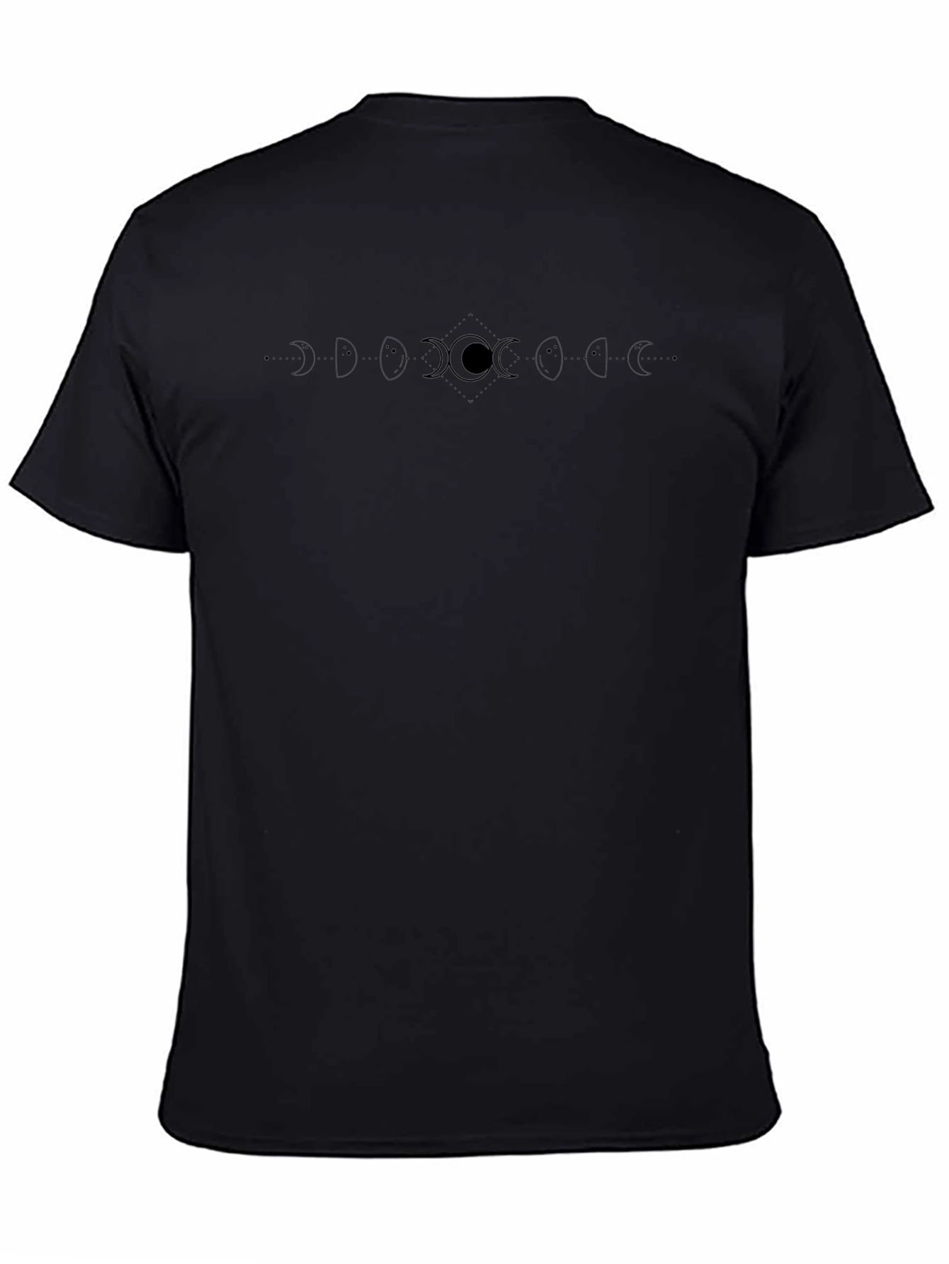 Lunar Cycle Graphic Tee - Black