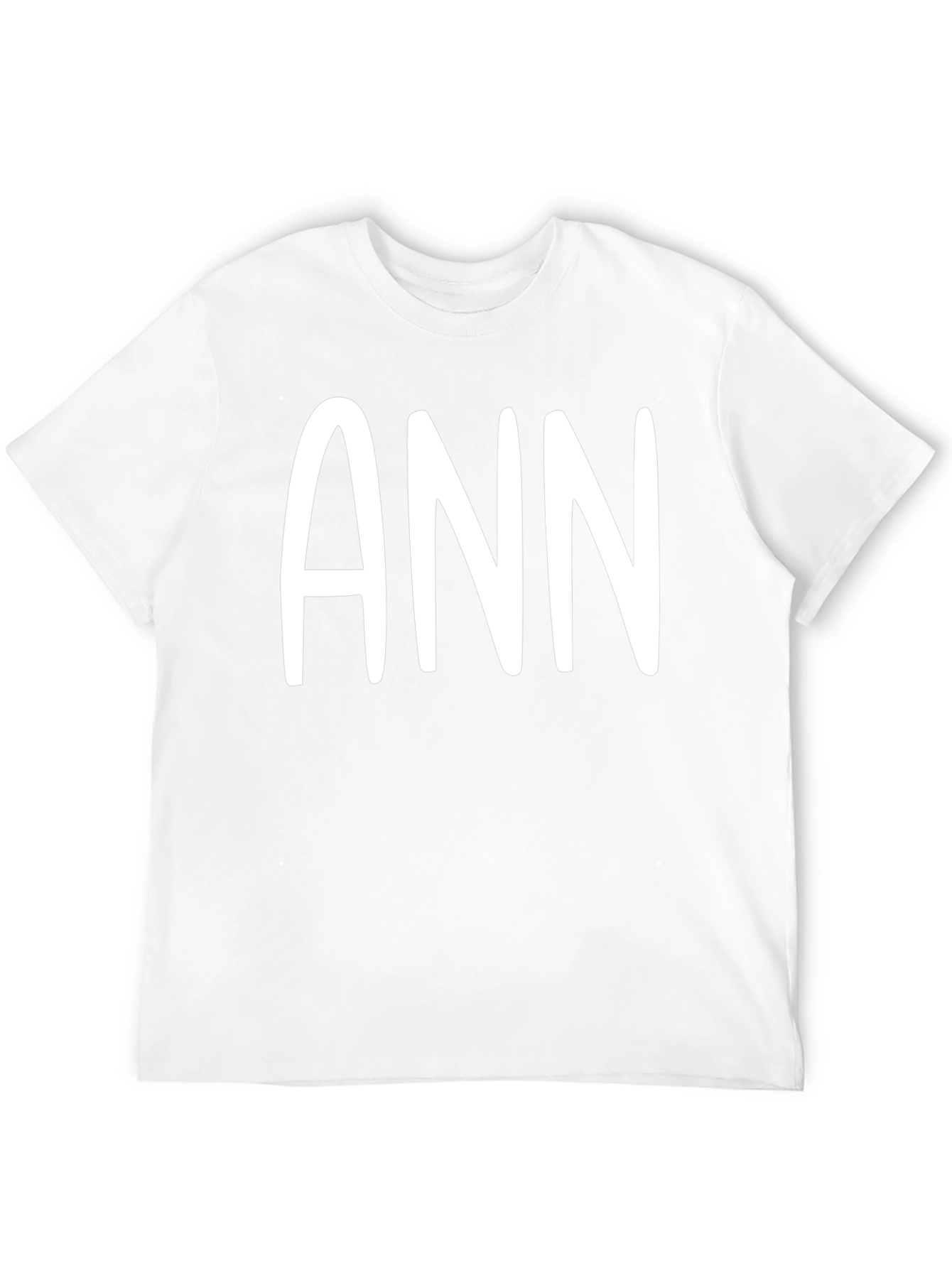 ANN Black Cotton Graphic Tee - Unisex