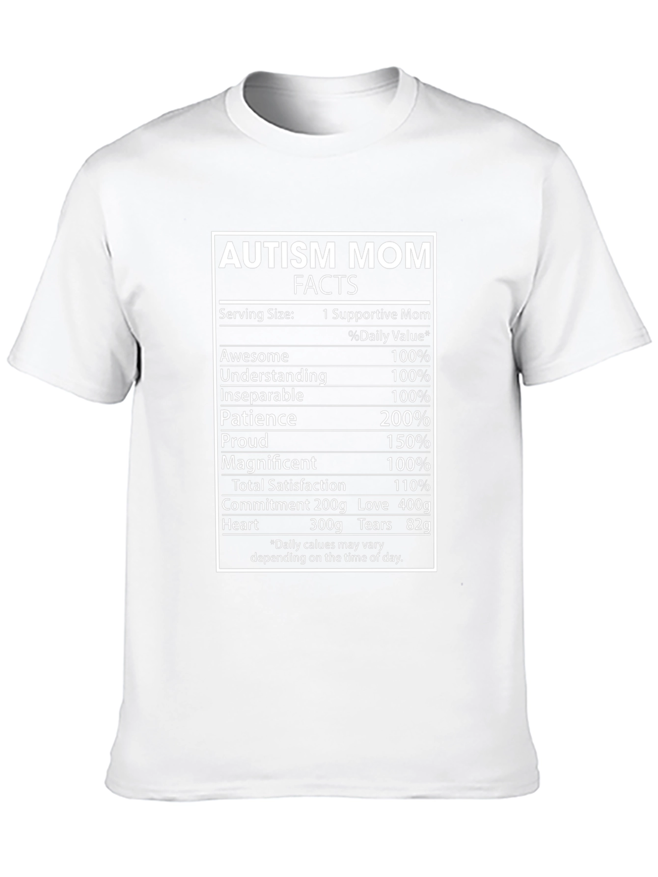 Autism Mom Facts T-Shirt: Supportive & Awesome