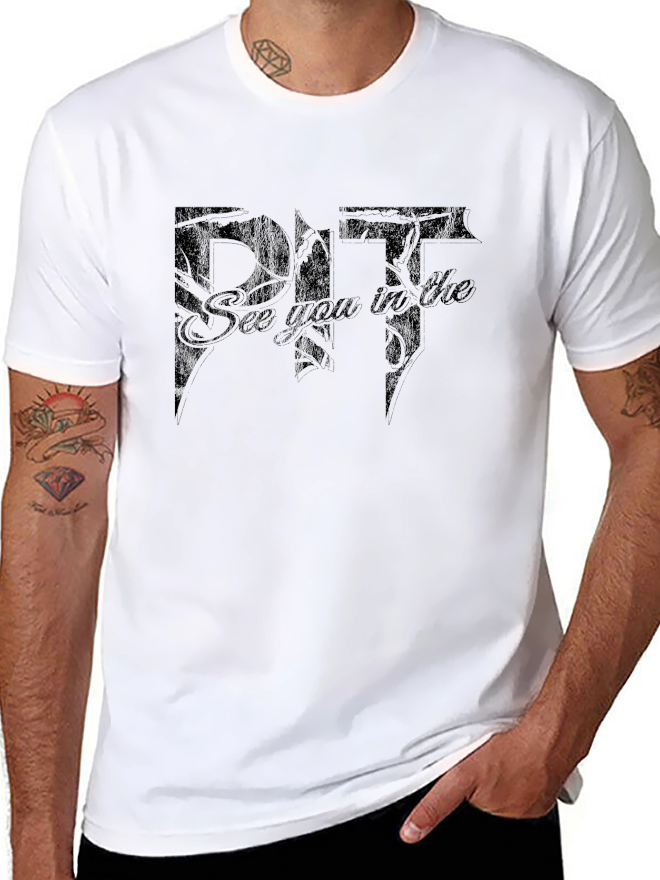 See You in the Pit Black Graphic T-Shirt