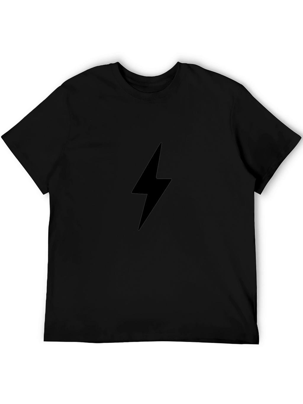 Black Lightning Bolt Graphic Tee