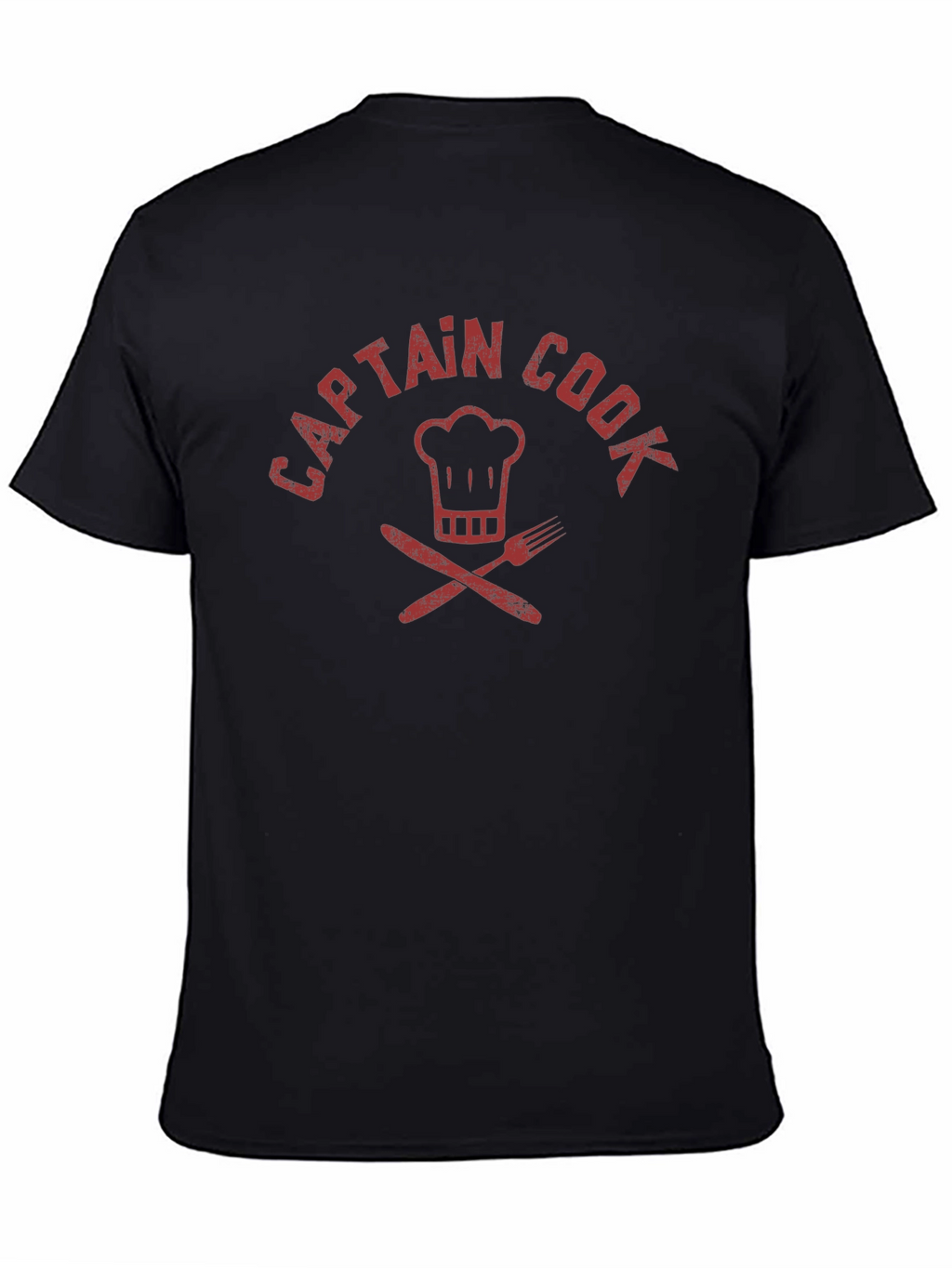 Captain Cook T-Shirt - Chef Hat & Cutlery Design