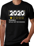 2020 Terrible Review Graphic Tee - Black