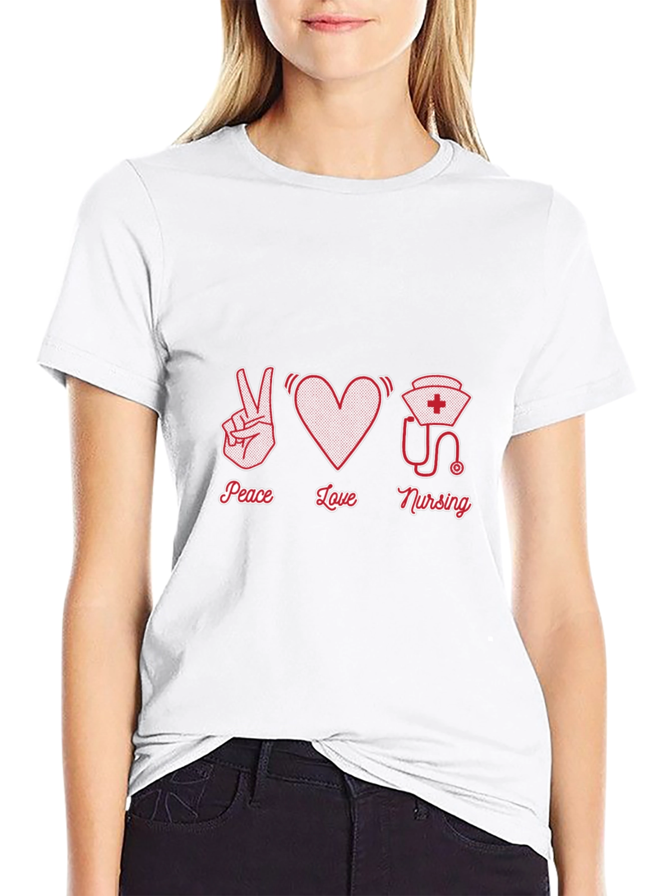 Peace Love Nursing Graphic Tee
