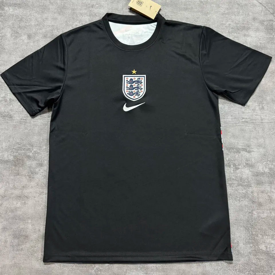 1990 England White Retro Soccer Jersey Detail 4