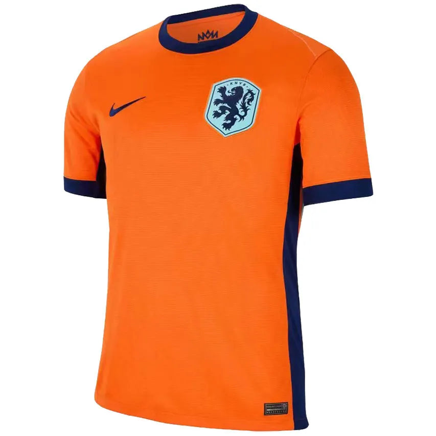 VIRGIL #4 NL Home Orange Fans Soccer Jersey 2024/25 ★★ Detail 1
