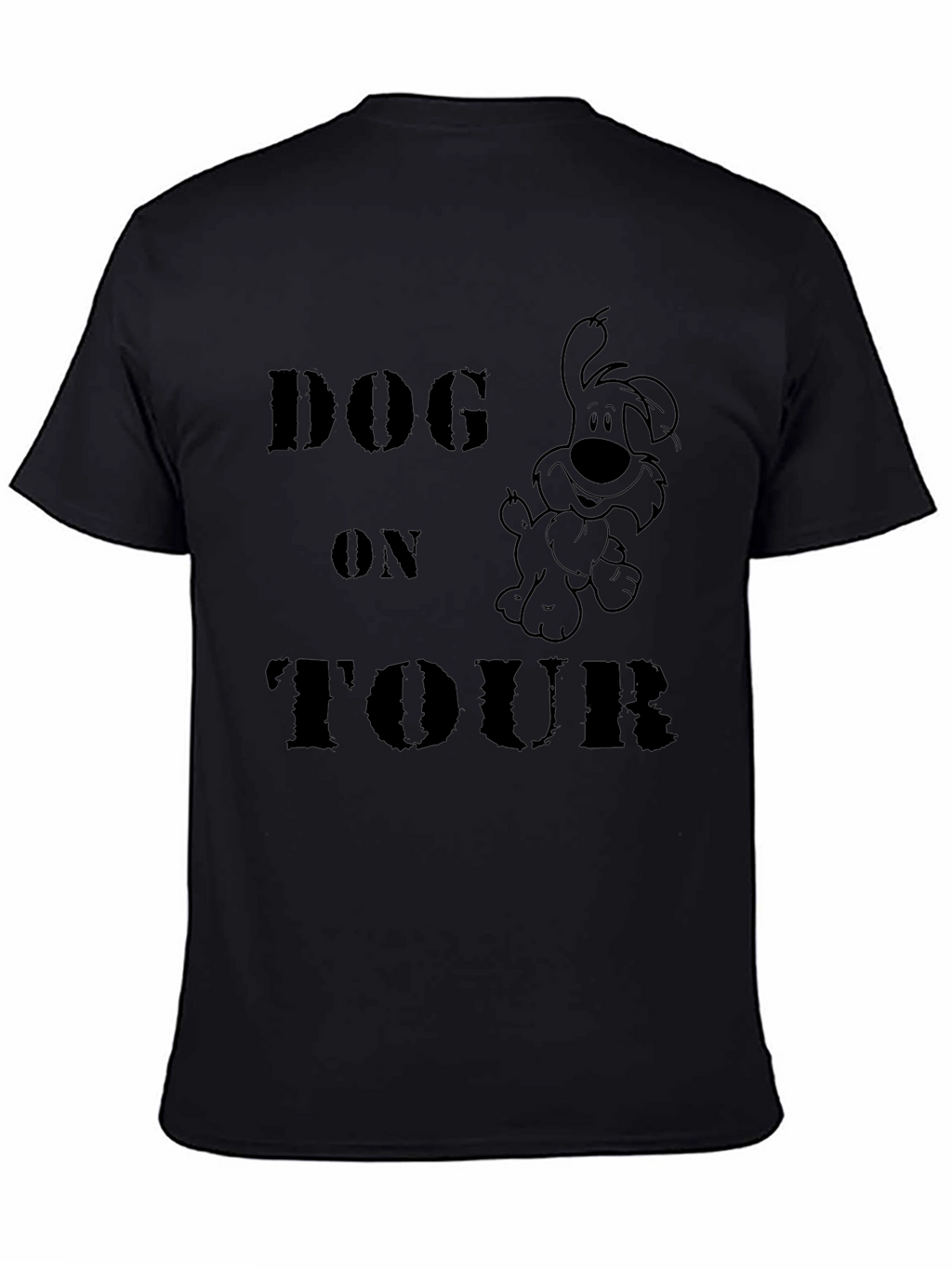 Dog On Tour Graphic T-Shirt - Black