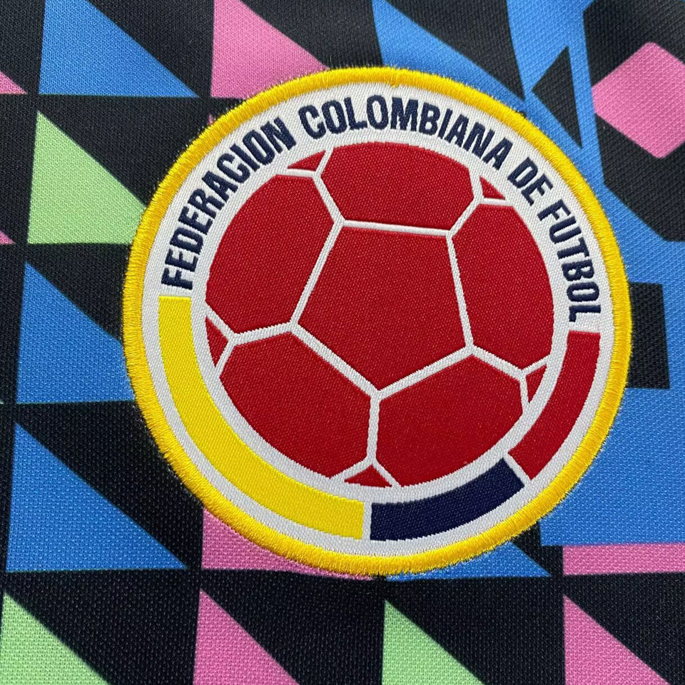 1990 Colombia Goalkeeper Retro Soccer Jersey Item NO.: 2138226 Detail 2