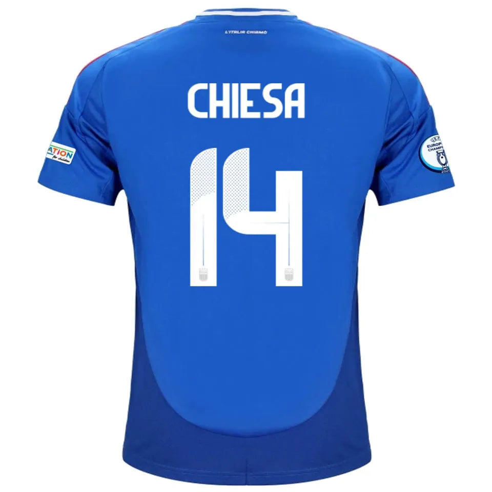 2024/25 Italy Green Player Version Soccer Jersey Detail 1