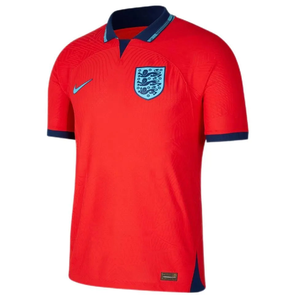 2022/23 England 1:1 Quality Away Red Fans Soccer Jersey Detail 3