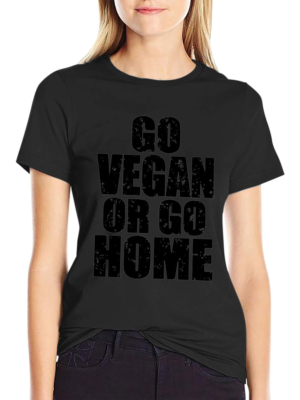 Go Vegan Or Go Home Graphic T-Shirt