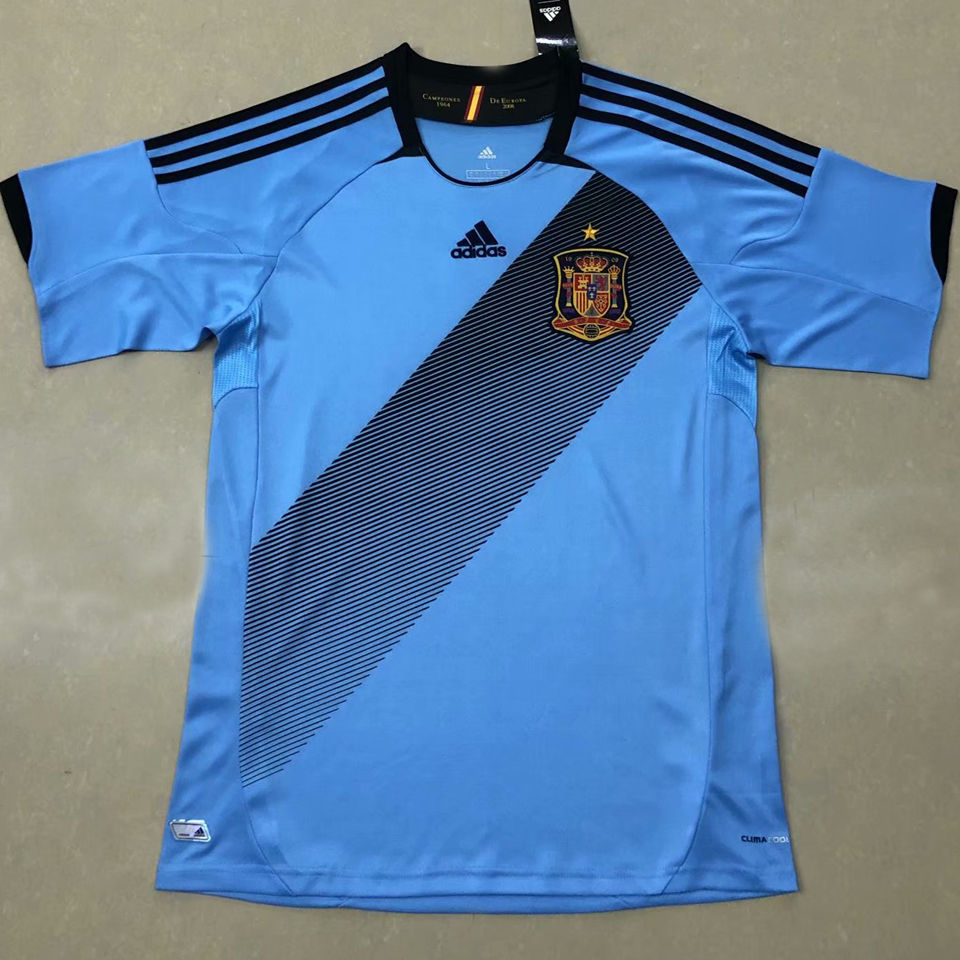 2012 Spain Away Blue Retro Soccer Jersey Item NO.: SPA2012 Front