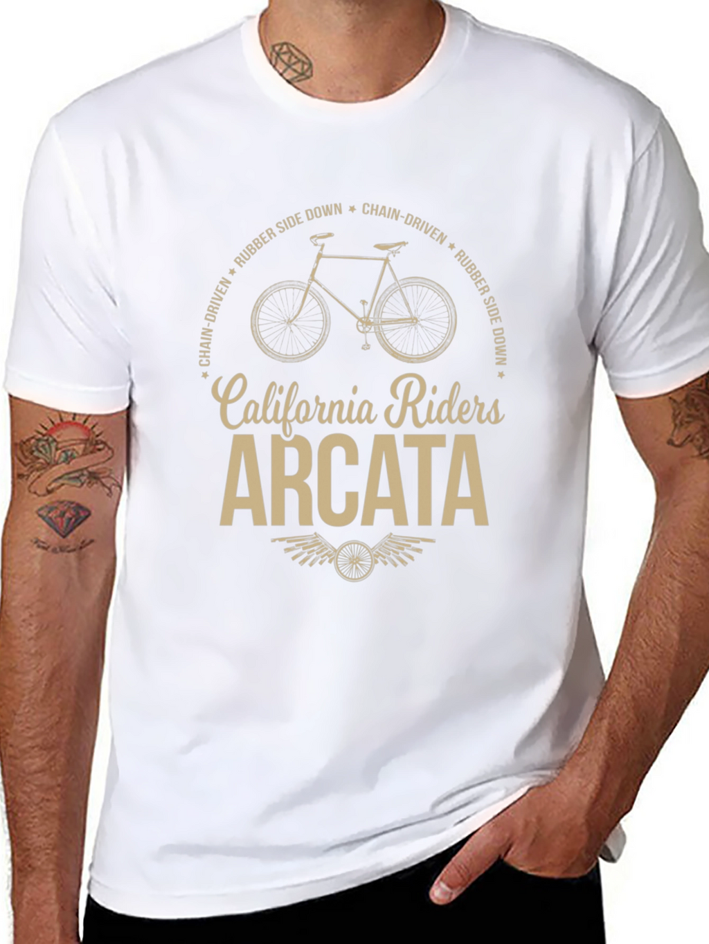 California Riders Arcata T-Shirt: Chain-Driven Style