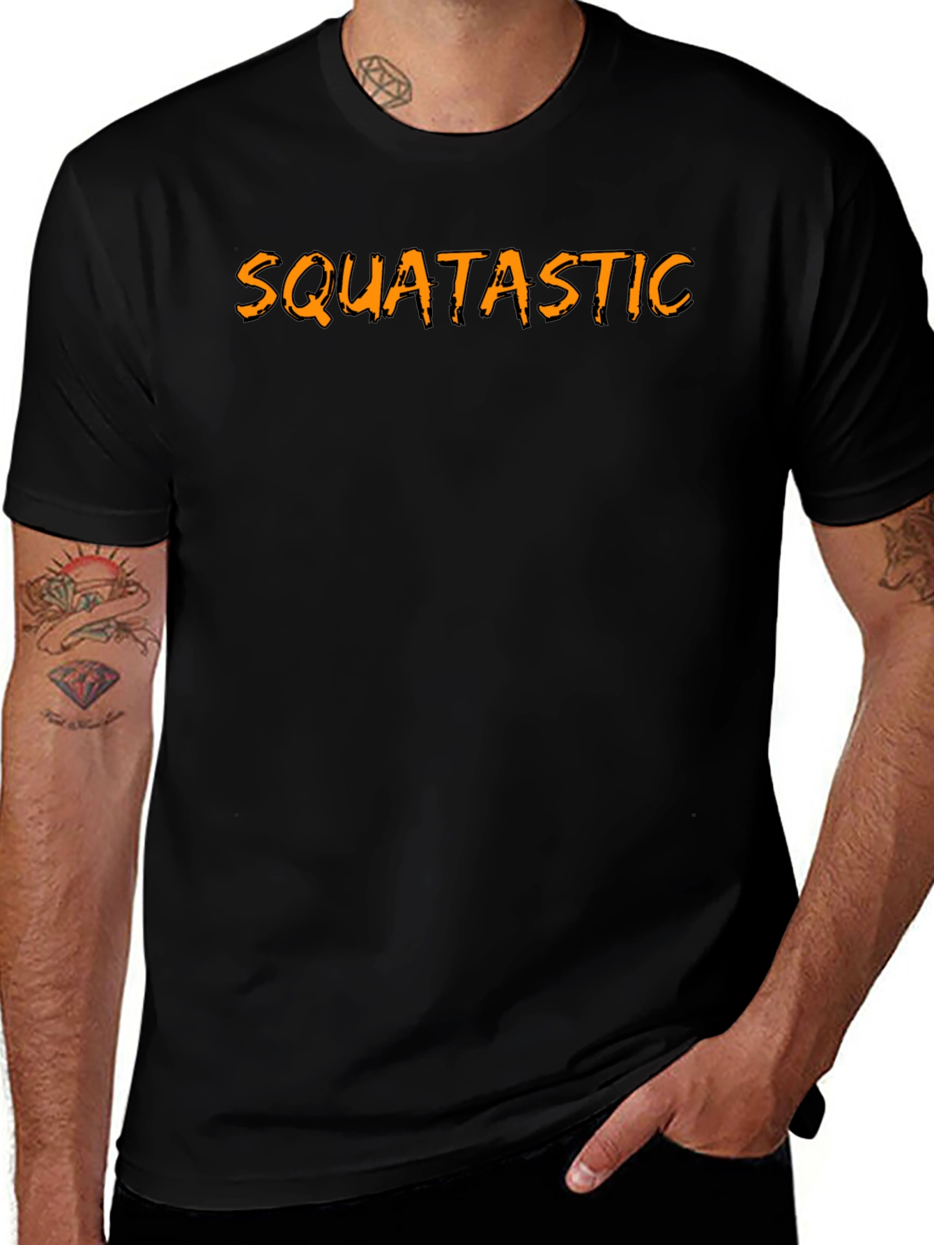 Squatastic Black Graphic Tee