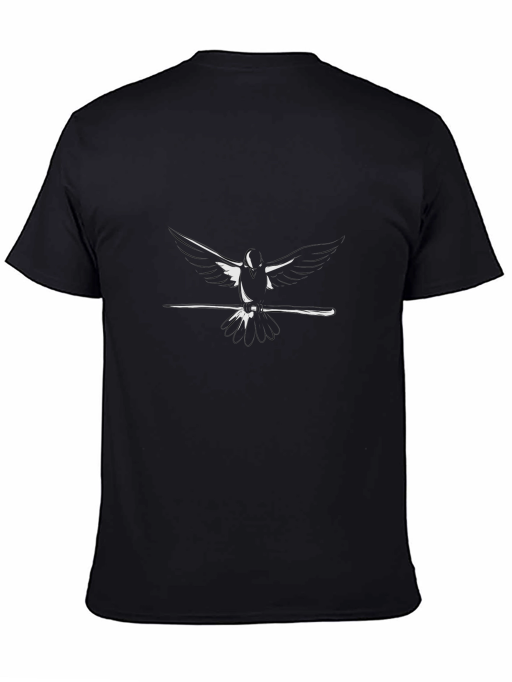 Black Bird on Wire Graphic Tee