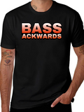 Bass Ackwards Black Graphic T-Shirt