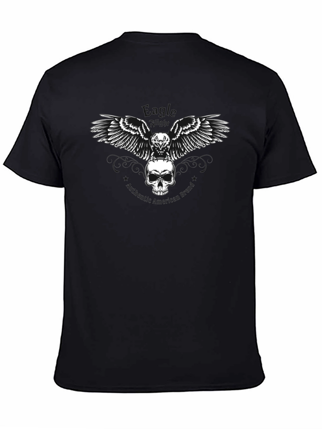 Skull & Raven Graphic Tee - Mens Black T-Shirt