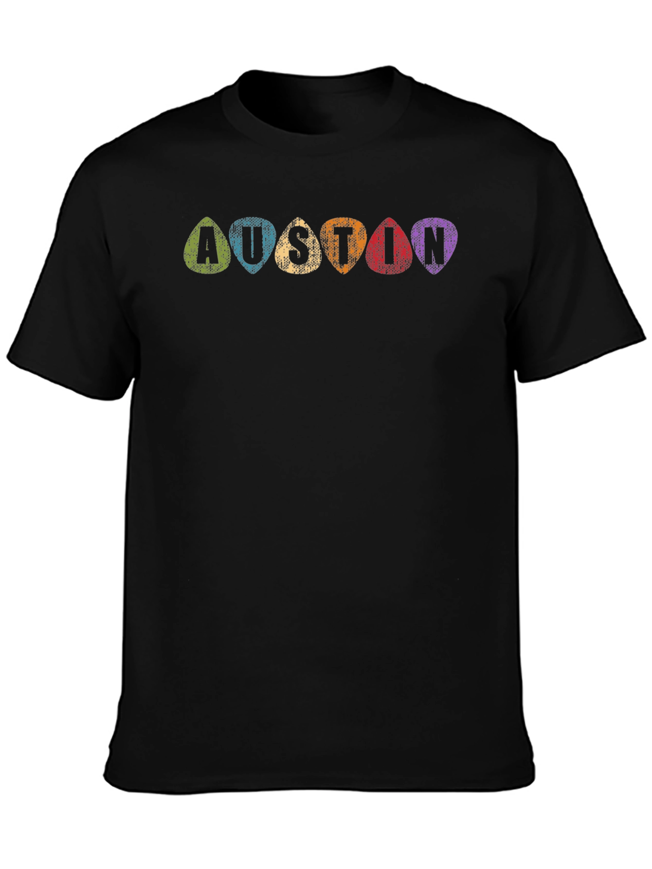 Austin Guitar Pick Tee - Music City Style