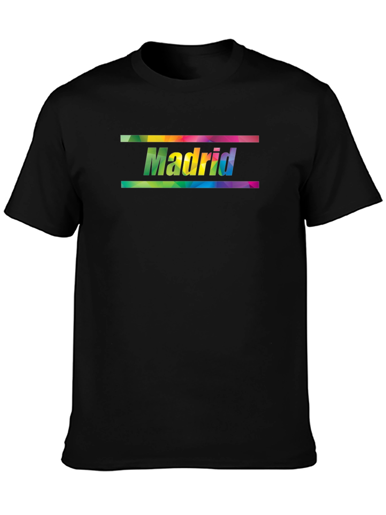 Madrid Rainbow Graphic Print Mens T-Shirt